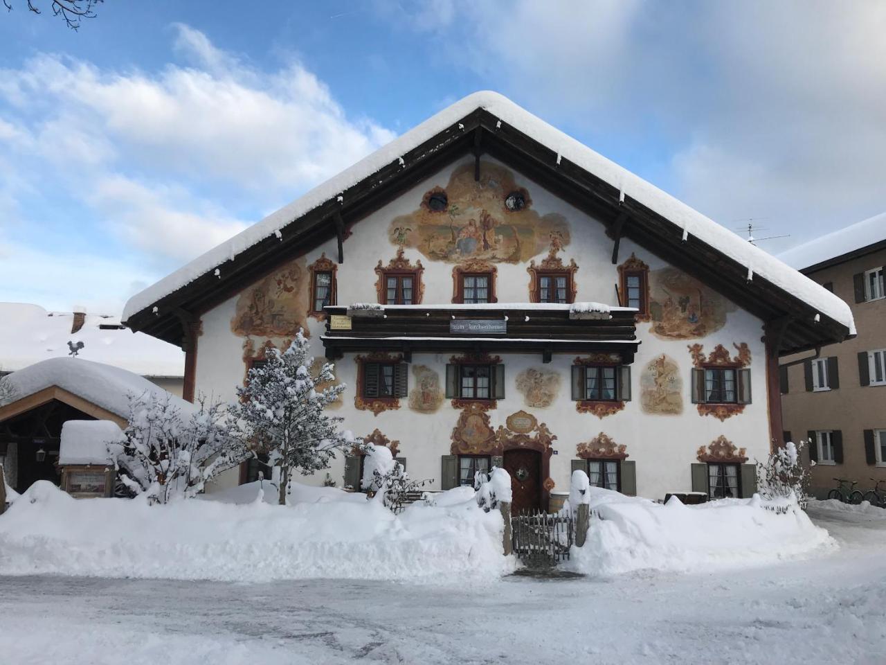 Zum Kirchenbauer Hotell Oberammergau Exteriör bild
