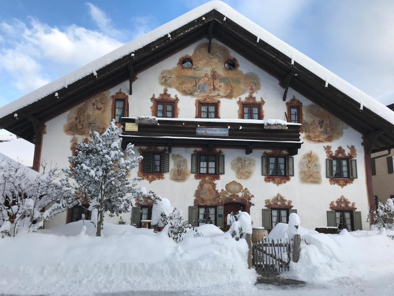 Zum Kirchenbauer Hotell Oberammergau Exteriör bild
