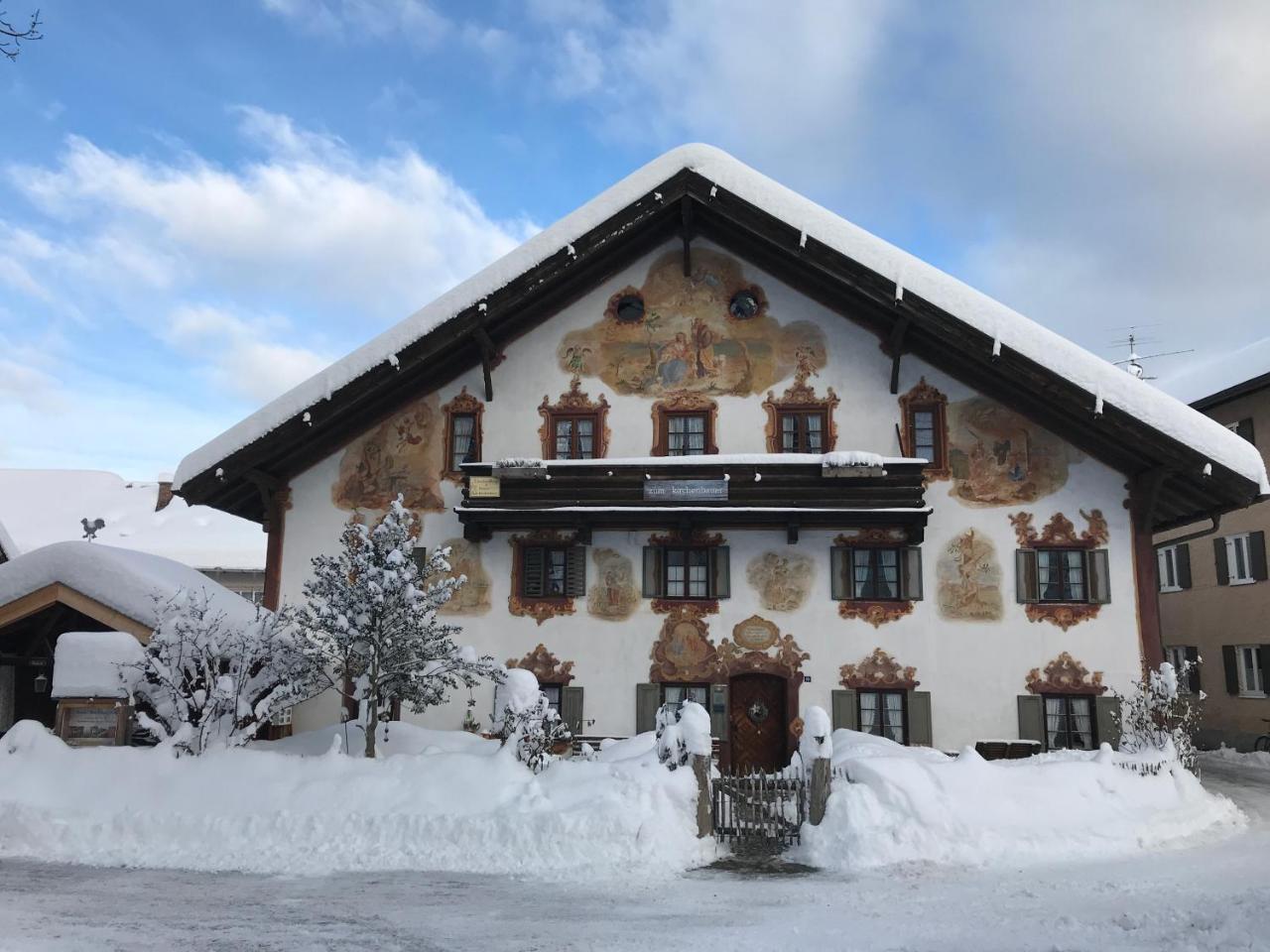 Zum Kirchenbauer Hotell Oberammergau Exteriör bild